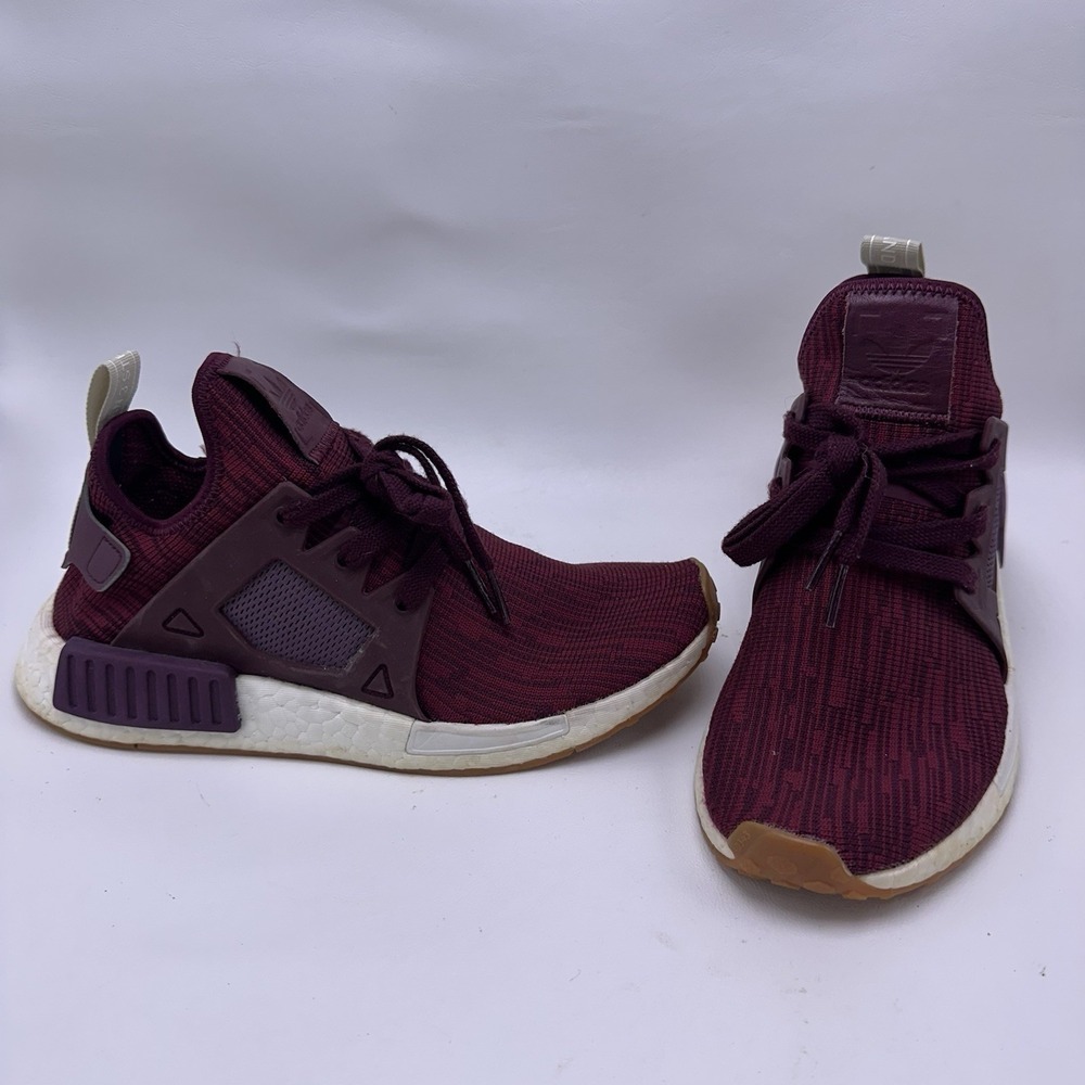 Adidas Boost NMD XR1 Primeknit Maroon Sneakers‎ BB2368 Women's Size 6.5